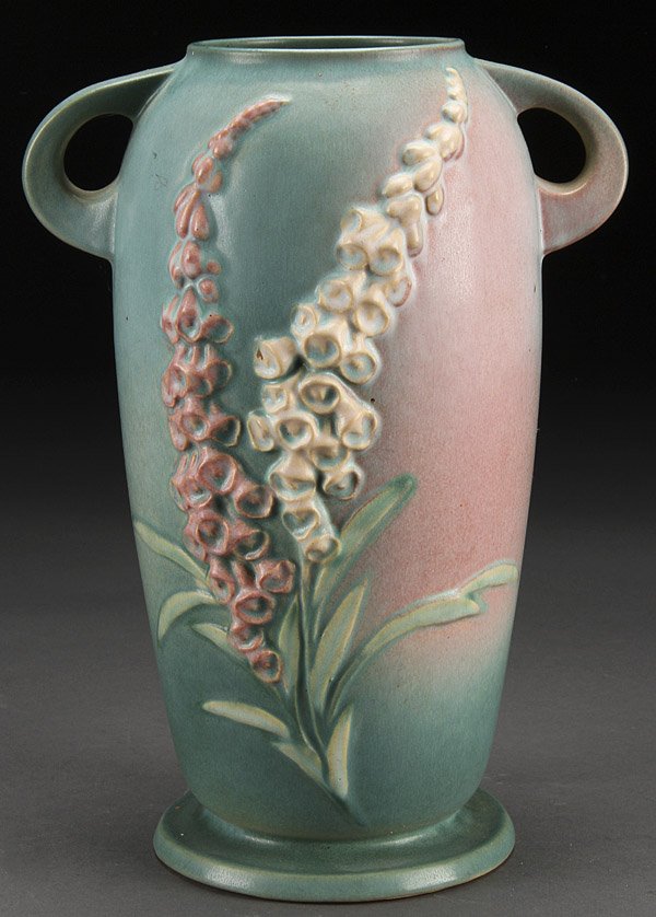 LARGE ROSEVILLE FOXGLOVE POTTERY VASE Sep 18, 2012 Jackson's