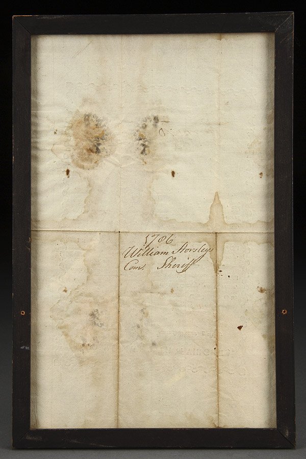 A PATRICK HENRY SIGNED DOCUMENT DATED 1786 - 5