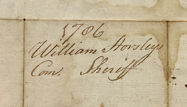 A PATRICK HENRY SIGNED DOCUMENT DATED 1786 - 6