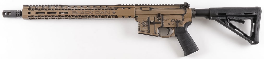 BLACK RAIN FALLOUT 15 SEMI-AUTO RIFLE: BLACK RAIN FALLOUT 15 SEMI-AUTO RIFLE. Serial number BR 045195. FFL REQUIRED FOR TRANSFER. No international shipping. Know your state's firearm laws prior to bidding.SHIPPING NOTICE: