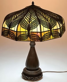 HANDEL SLAG GLASS LAMP