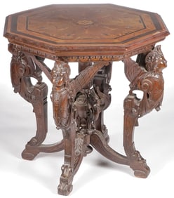 CARVED RENEISSANCE REVIVAL TABLE