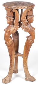 ATTRACTIVE RENAISSANCE REVIVAL CARVED PEDESTAL