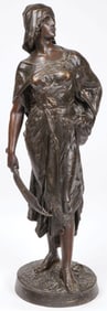 LARGE SIGNED FRENCH BRONZE OF JUDITH