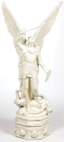GREAT ARCHANGEL MICHAEL CAST IRON GARDEN STATUE