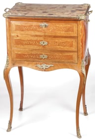 LOUIS XVI STYLE DROP-FRONT LIQUEUR CABINET