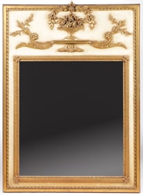 POLYCHROME AND GILT MIRROR