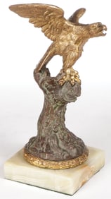 FRENCH GILT AND BRONZE DESK EAGLE
