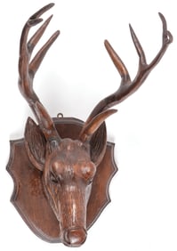 SWISS BLACK FOREST CARVED HAT RACK