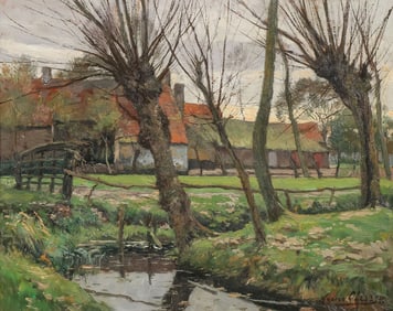 LOVELY SIGNED EUROPEAN OIL PAINTING