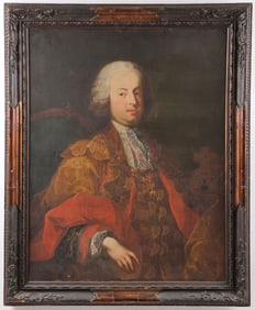 PORTRAIT OF EMPEROR FRANCIS I, 18TH CENTURY