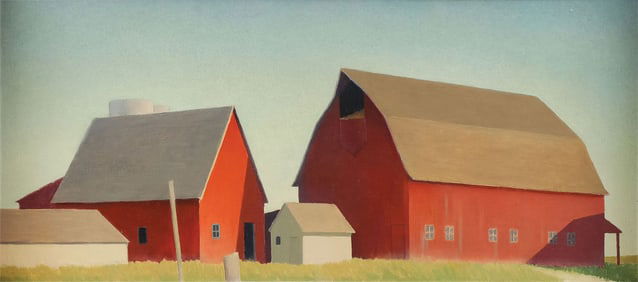 GREAT MARVIN CONE BARN PAINTING