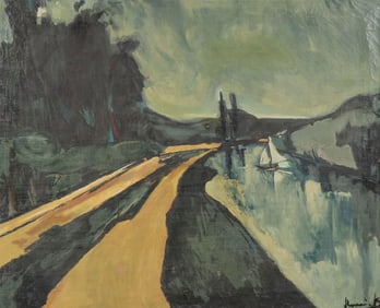 LARGE FAUVIST PAINTING VLAMINCK