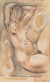 ORIGINAL DRAWING OF NUDE SCHOOL OF MATISSE