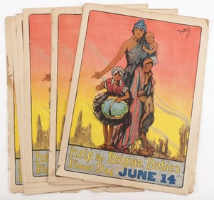 CACHE OF OVER 50 ORIGINAL WWI POSTERS, 1917