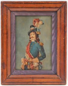 19TH CENTURY FRENCH PAINTING OF SOLDIER