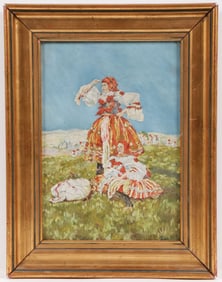 VINTAGE CZECH OIL PAINTING SIGNED & DATED 1933