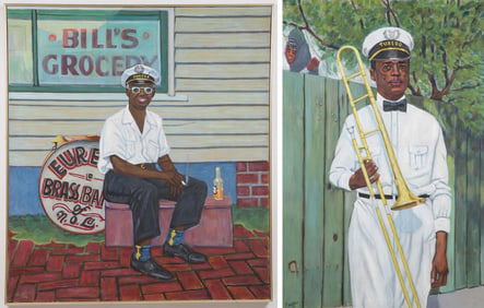 PAIR OF GREAT AMERICAN JAZZ PAINTINGS