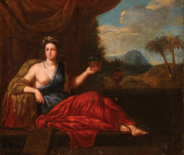 FRENCH OLD MASTER OIL PAINTING, 18TH CENTURY: FRENCH SCHOOL(18th century)Vita Bulla Oil on canvasApparently unsigned and verso with indistinguishably inscribed label16.7 inches x 19.75 inches (42.5 x 50.2 cm)The offered painting depicts the philo