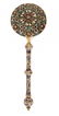 A SILVER-GILT & ENAMEL SERVING SPOON, C. 1900