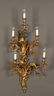 979: FRENCH LOUIS XVI STYLE GILT BRONZE WALL SCONCE