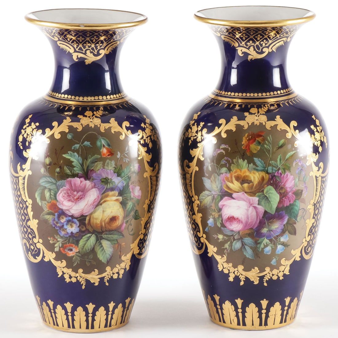 PR RUSSIAN IMPERIAL PORCELAIN VASES (1 of 10)