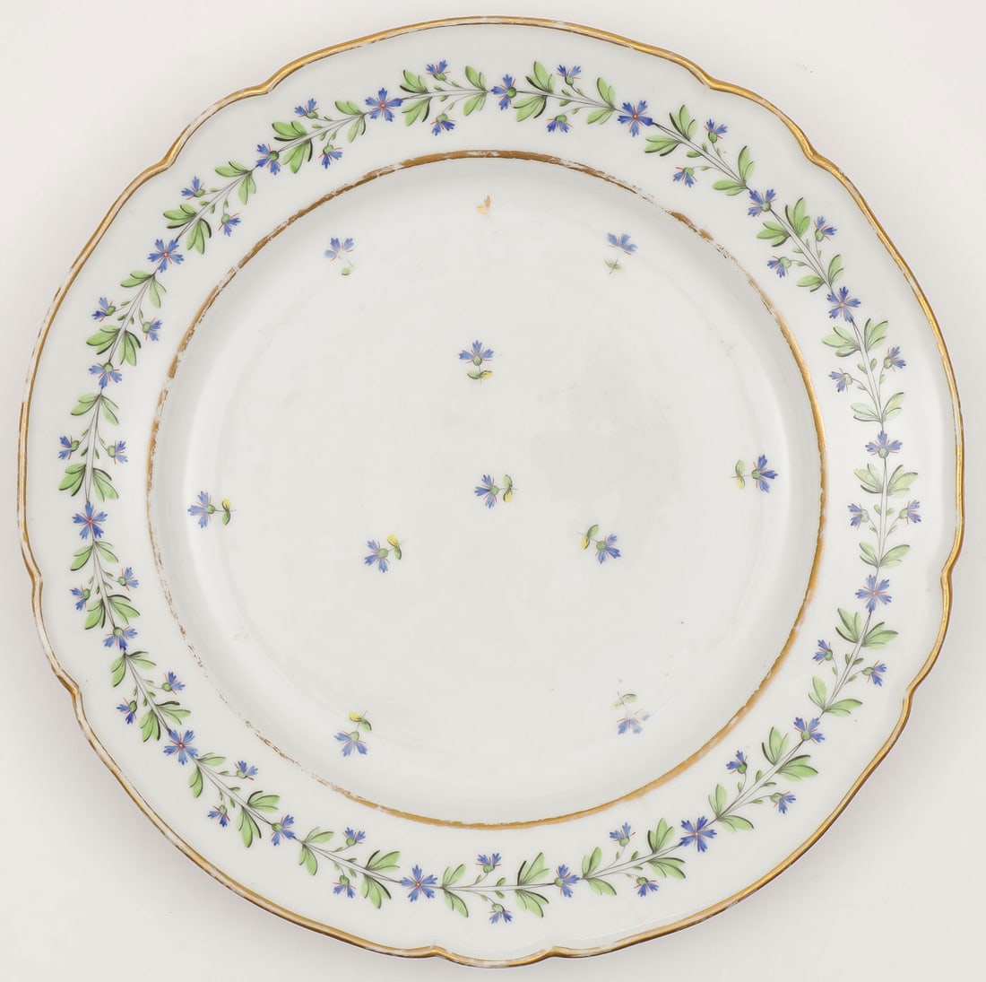 IMPERIAL RUSSIAN PORCELAIN PLATE, PERIOD OF PAUL (1 of 3)