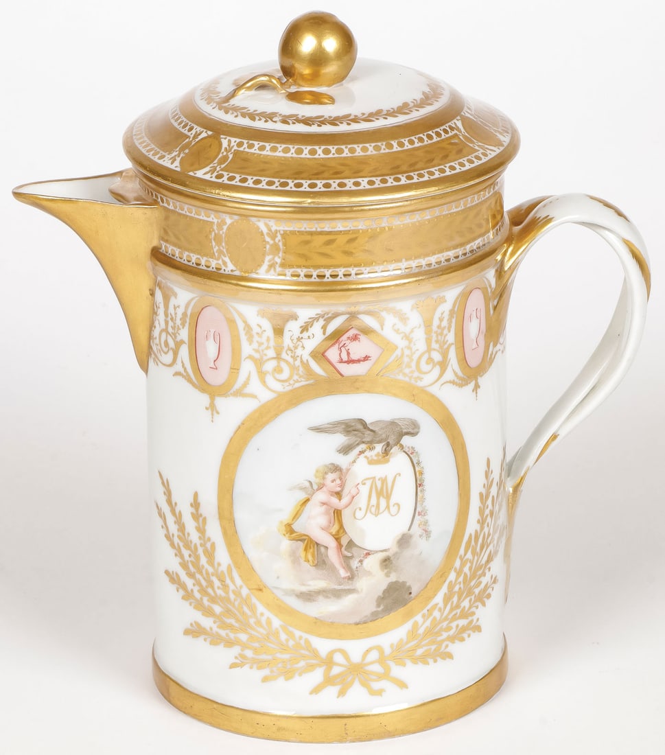 RUSSIAN IMPERIAL PORCELAIN KVASS PITCHER (1 of 5)