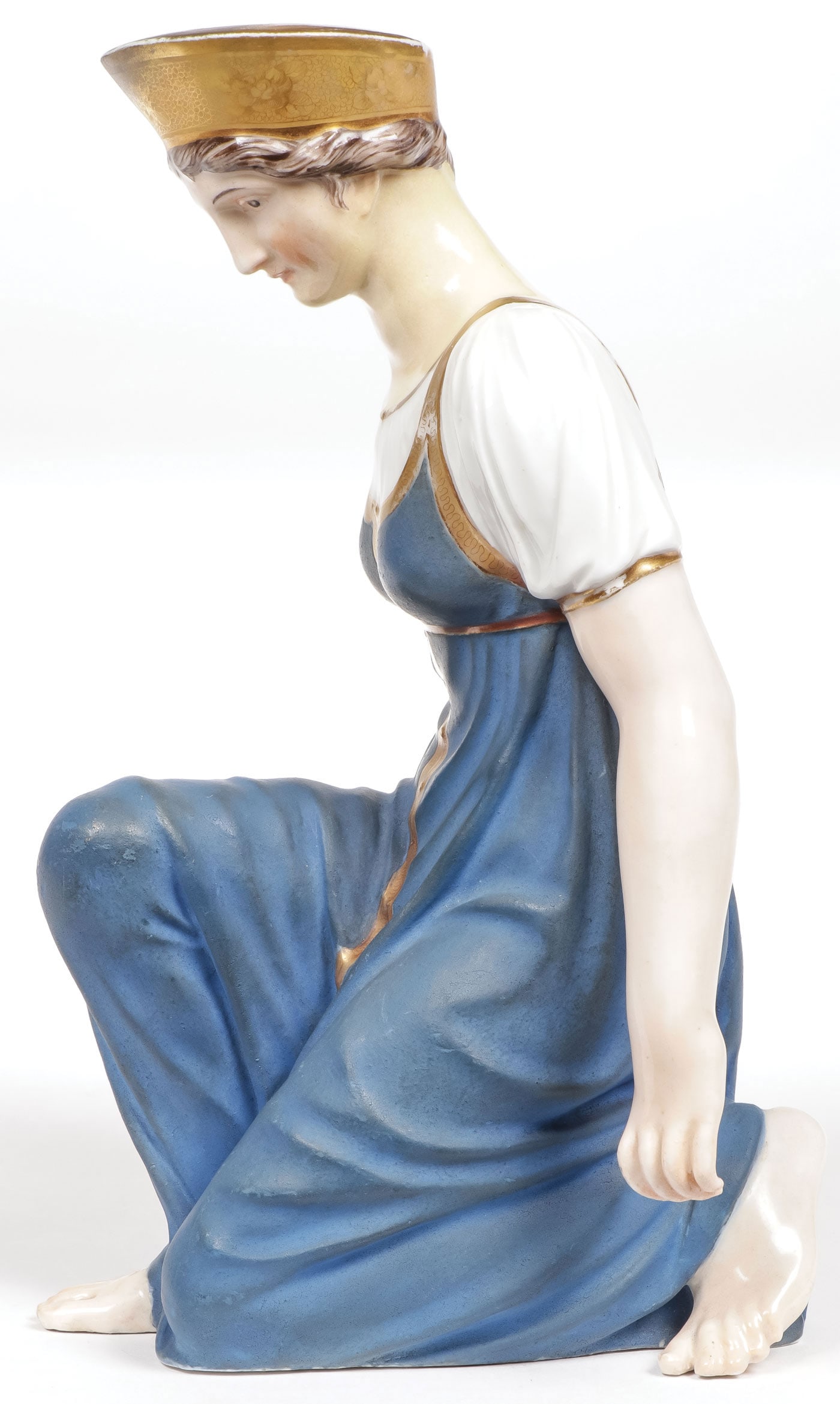 RUSSIAN PORCELAIN FIGURE 19TH CENTURY (1 of 4)