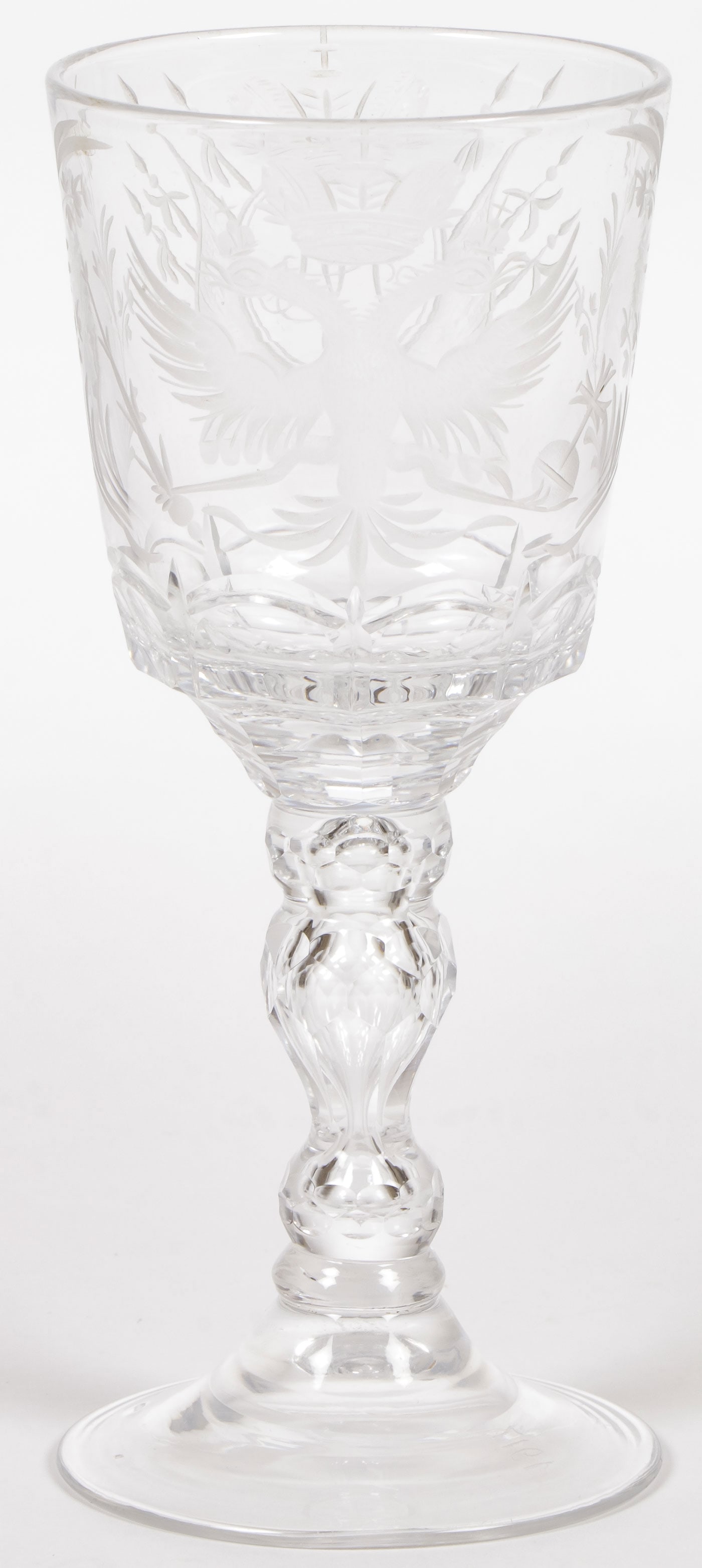 RUSSIAN IMPERIAL GLASSWORKS GOBLET (1 of 2)