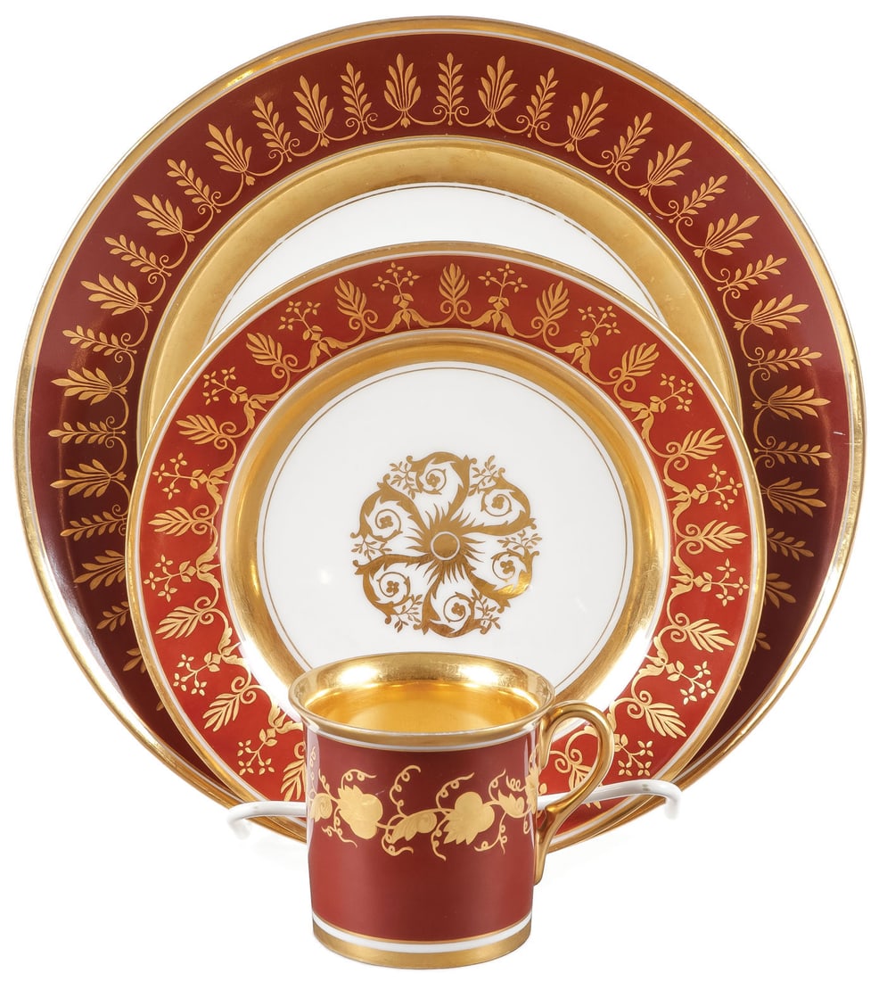 RUSSIAN IMPERIAL PORCELAIN, GURIEV SERVICE (1 of 8)