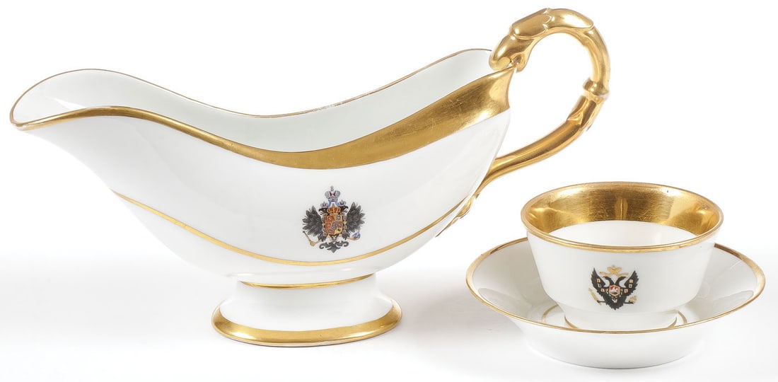 3 PIECE RUSSIAN IMPERIAL PORCELAIN GROUP (1 of 6)