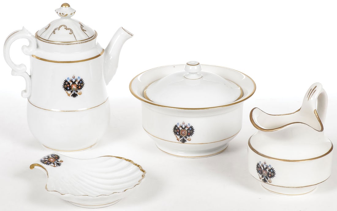 4 PCS IMPERIAL RUSSIAN CORONATION SERVICE (1 of 6)