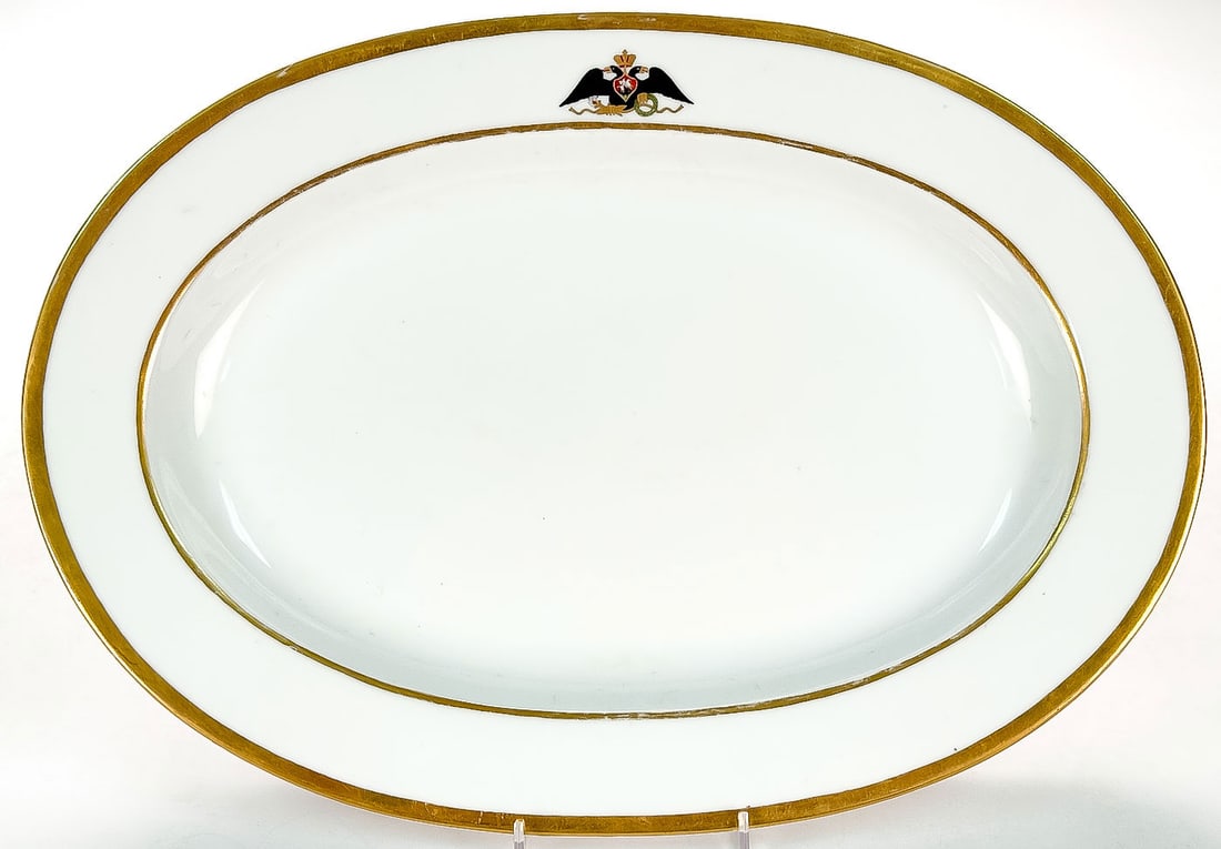 RUSSIAN IMPERIAL PORCELAIN PLATTER (1 of 2)