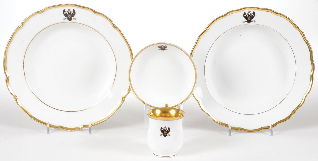 RUSSIAN IMPERIAL PORCELAIN NAVAL SERVICE (1 of 9)
