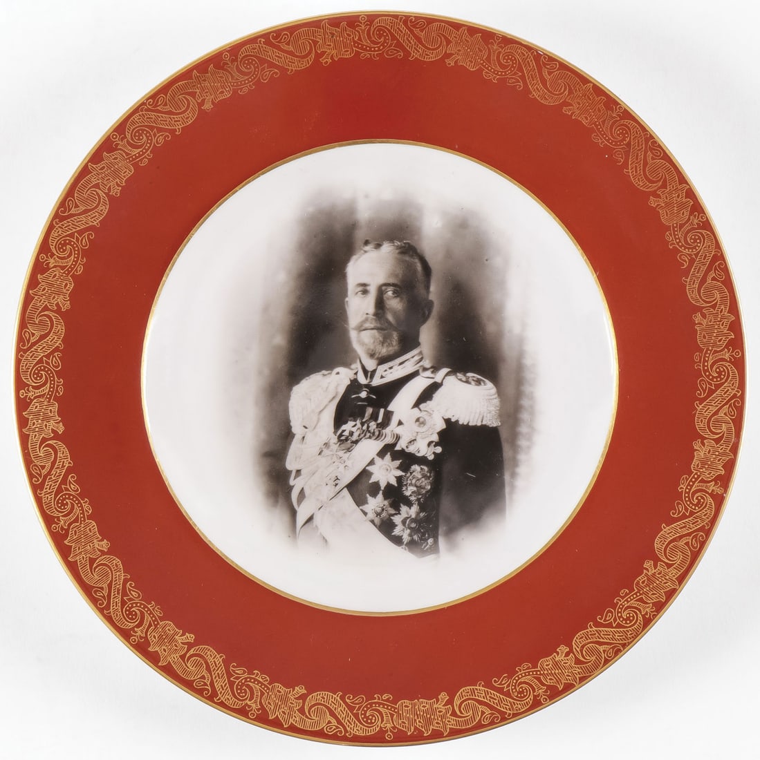 RUSSIAN IMPERIAL PORCELAIN PORTRAIT PLATE (1 of 3)