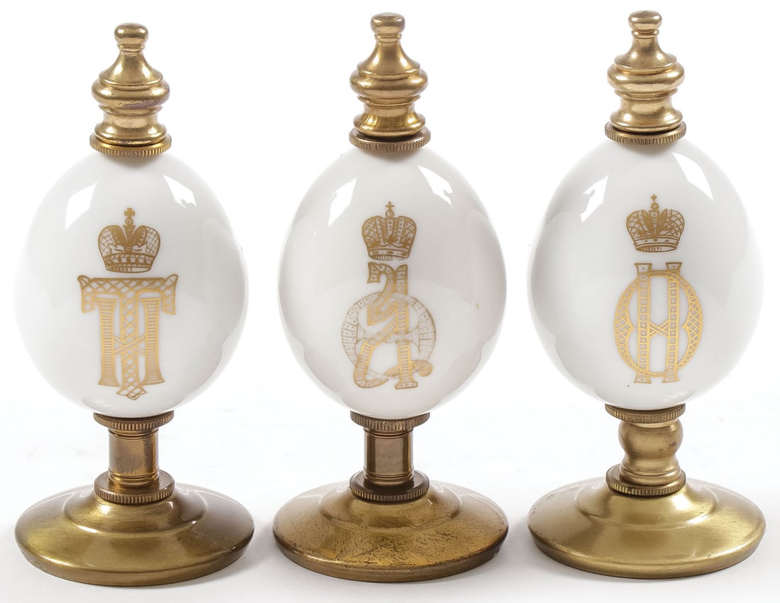3 RUSSIAN IMPERIAL PRESENTATION EASTER EGGS (1 of 2)