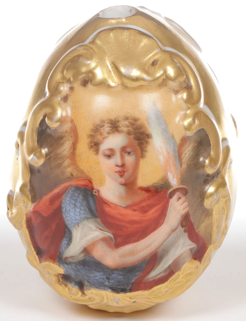 IMPERIAL PORCELAIN EASTER EGG, CIRCA 1850 (1 of 3)