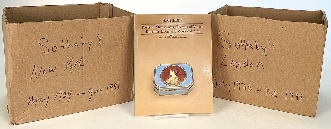 51 VINTAGE SOTHEBY'S RUSSIAN AUCTION CATALOGUES (1 of 2)