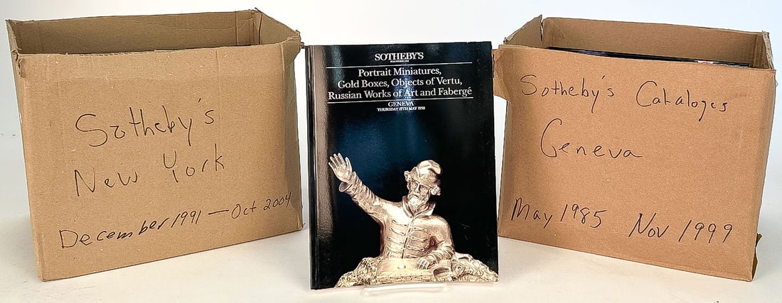 48 VINTAGE SOTHEBY'S RUSSIAN AUCTION CATALOGUES (1 of 2)