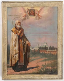 RUSSIAN ICON ATTRIBUTED TO VIKTOR VASNETSOV