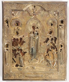RUSSIAN ICON OF THE MOTHER OF GOD, ST. PETERSBURG