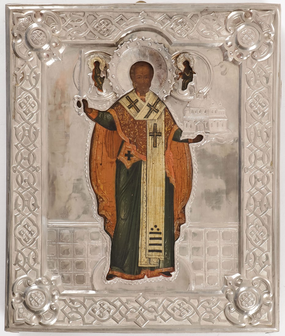 RUSSIAN ICON, ST. NICHOLAS OF MOZHAISK (1 of 4)