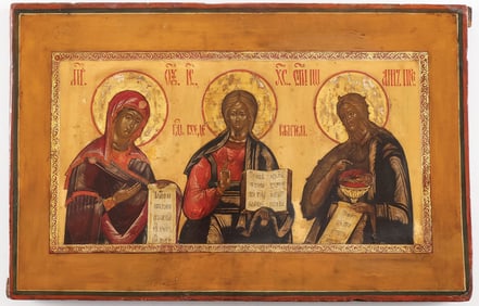 RUSSIAN ICON OF THE DIESIS, 19TH C