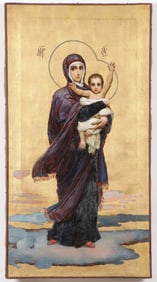RUSSIAN PAINTING, VASNETSOV MADONNA, C 1895