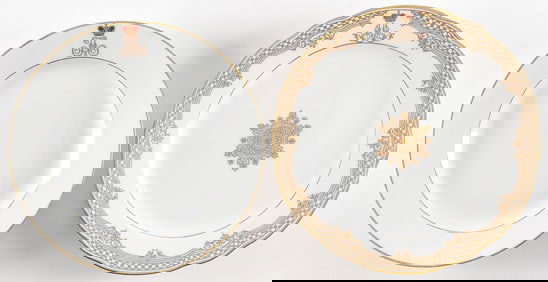 RUSSIAN IMPERIAL PORCELAIN FACTORY PLATES