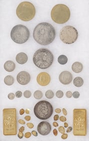 VINTAGE RUSSIAN COIN LOT CIRCA 1770 - 1912