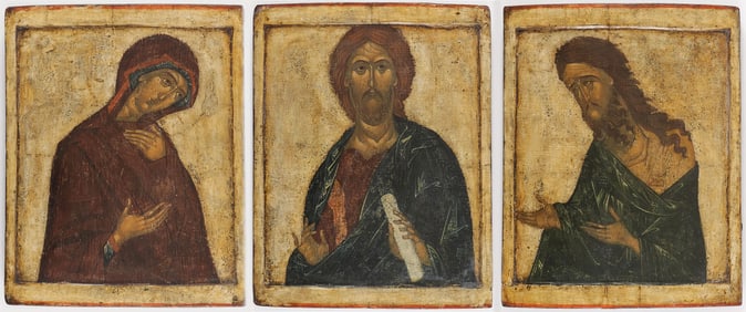 IMPRESSIVE RUSSIAN DEISIS GROUP IN THE 15TH CENTU