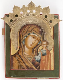 RUSSIAN ICON OF THE KAZAN MOTHER OF GOD