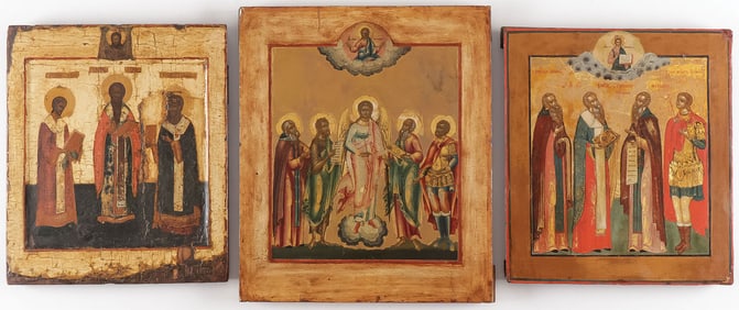 THREE RUSSIAN ICONS, 17TH/18TH C
